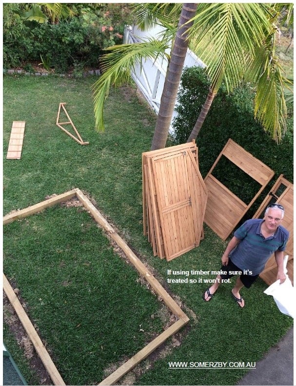 Laying the Foundation for Chicken Coop