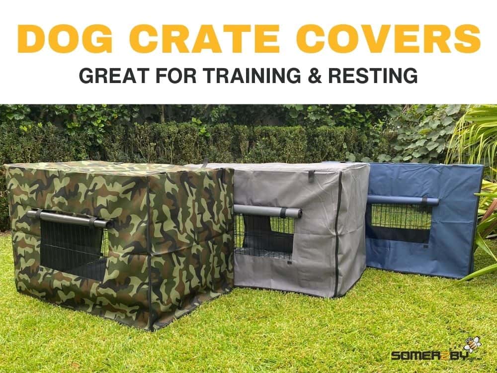 Somerzby Dog Crate Covers Weatherproof Heavy Duty Canvas