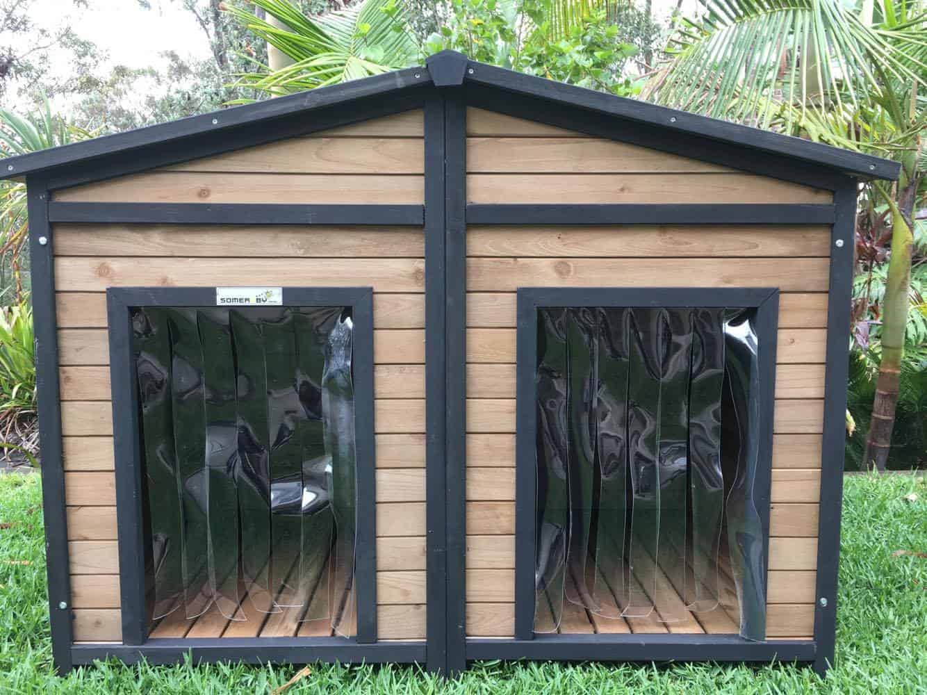 Dog Kennel Double Extra Large Solid Wood Dog House