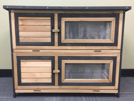 Deluxe double Guinea pig hutch