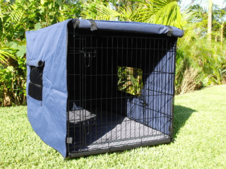Blue Dog crate cover