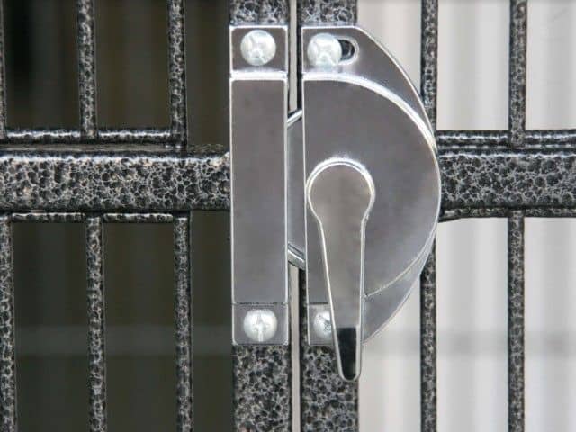 metal locks and doors