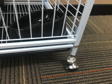 Ferret Cage has Wheels for Mobility