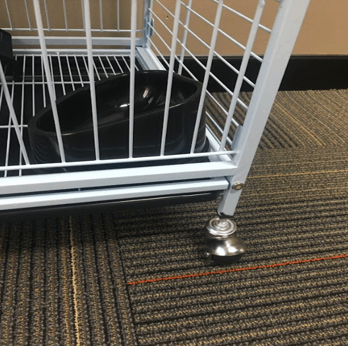 Ferret Cage has Wheels for Mobility