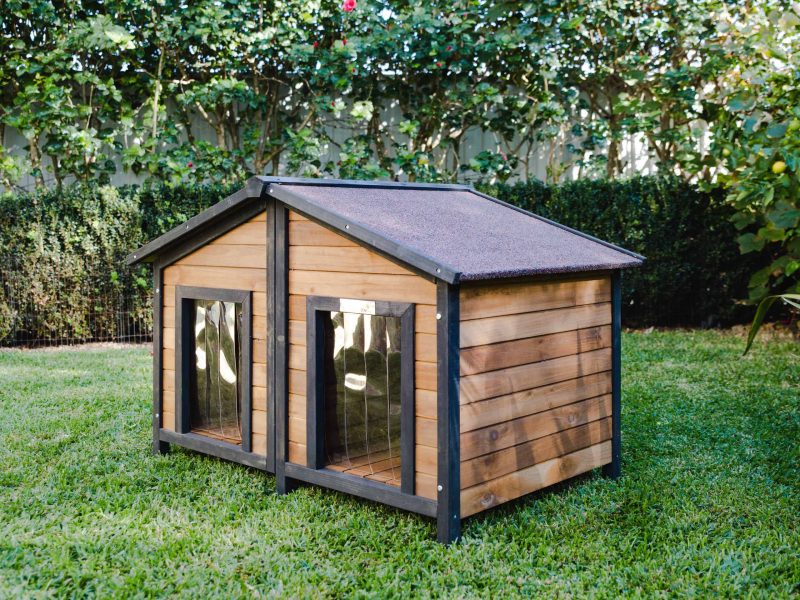 Double Dog Kennel, Heavy Duty & Rot Free Timber Suits 2 Dogs