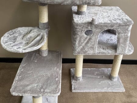 Silver Ashley Cat Scratching Post