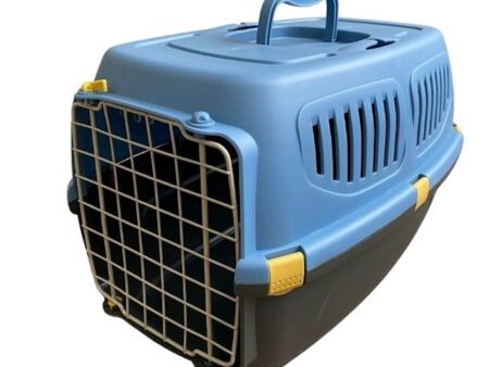 Blue & Dark Grey Small Pet Carrier