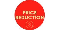price reduction sticker
